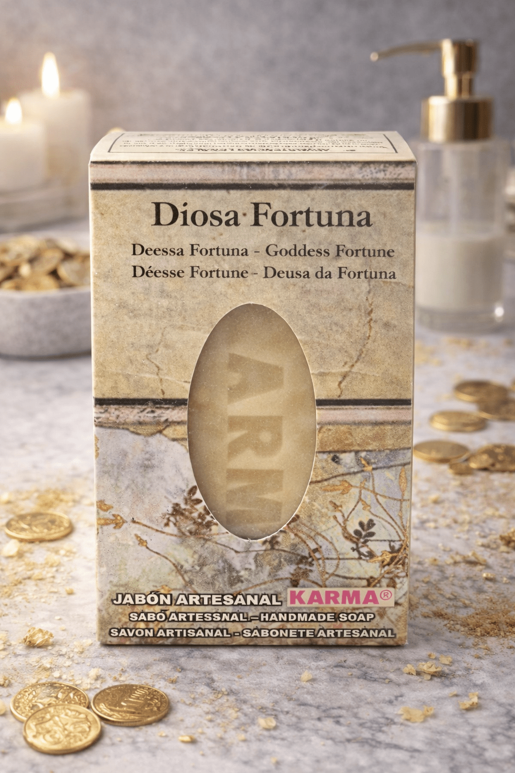 Jabón Diosa Fortuna de Karma - Abundancia y Prosperidad Jabón esotéricoTienda esotérica Málaga - La Tienda de Tata Magic: tienda Esotérica en Málaga